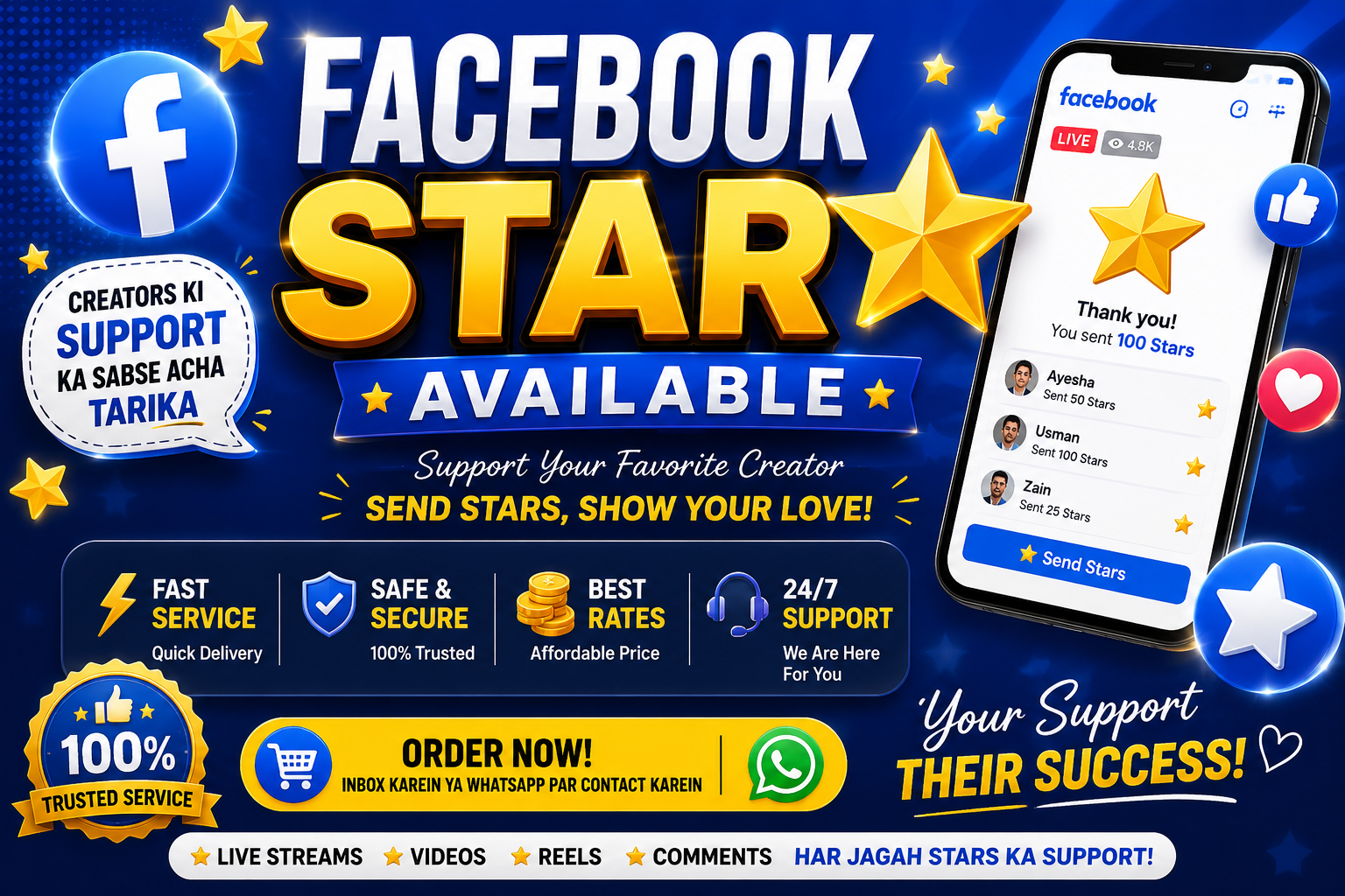 Facebook star